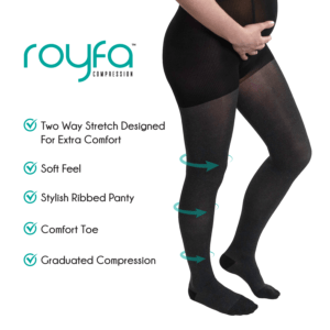 Sheer Maternity Compression Stockings 20-30 mmHg