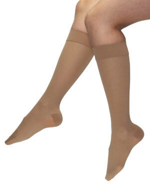 Sheer Calf Stockings 15-20 mmHg Open Toe