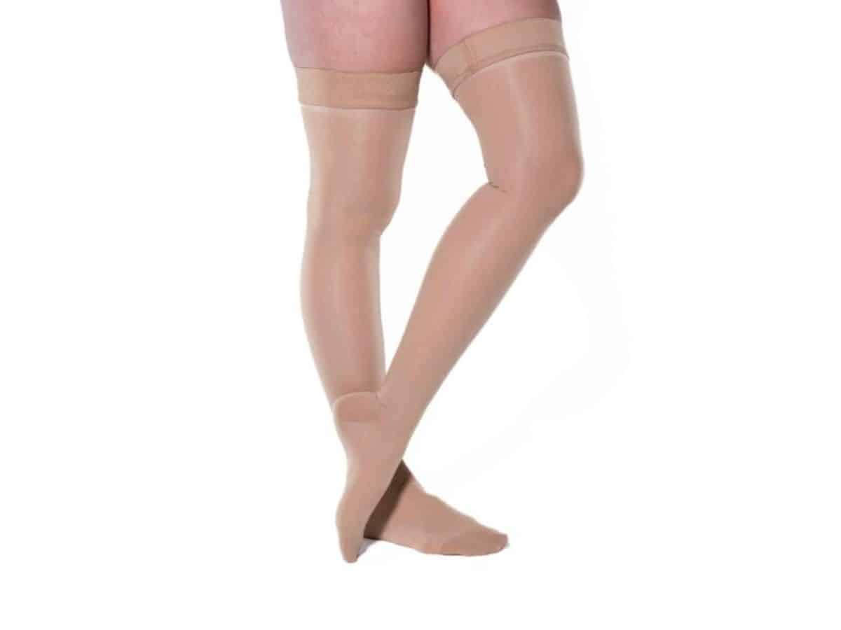 Sheer Thigh Stockings 30-40 mmHg Closed Toe