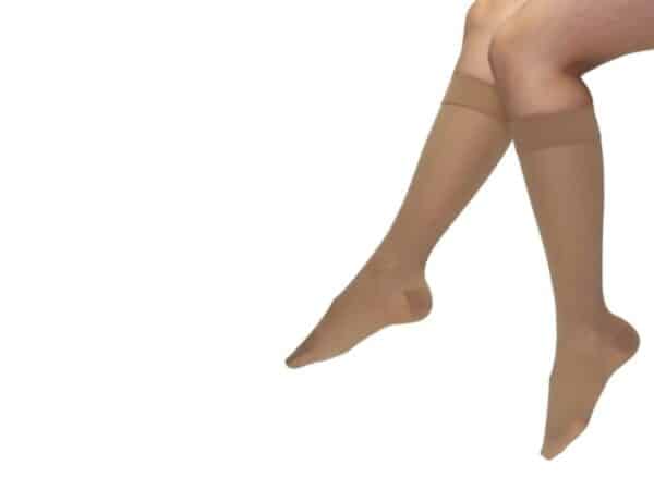 Sheer Calf Stockings 15-20 mmHg Open Toe