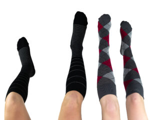 Striped Fashion Medical Compression Sock 15-20 mmHg