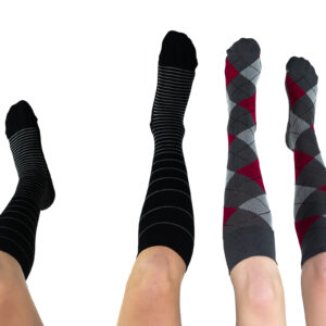 Striped Fashion Sock Calf Style 20-30 mmHg