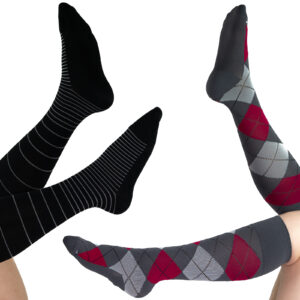 Striped Fashion Sock Calf Style 15-20 mmHg