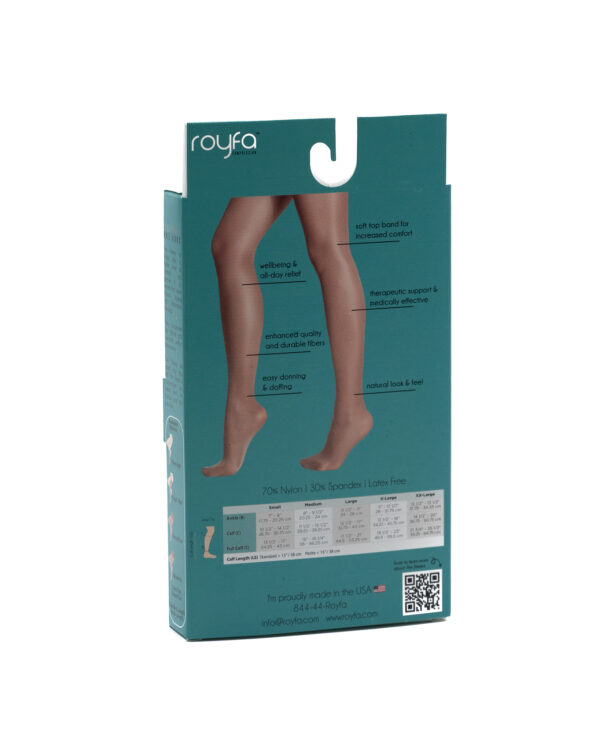 Sheer Calf Stockings 20-30 mmHg Closed Toe